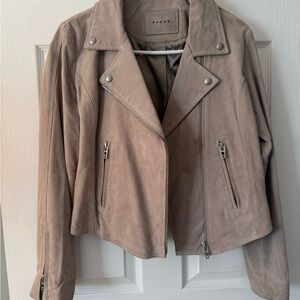 Blank NYC Taupe Leather Jacket